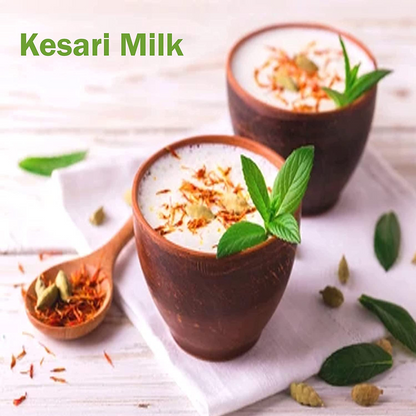 Badshah Kesari Milk / Doodh Masala Powder / Made with Almond, Cashew Nuts, Cardamom (Elaichi) Saffron (Kesar) /  20 Gram