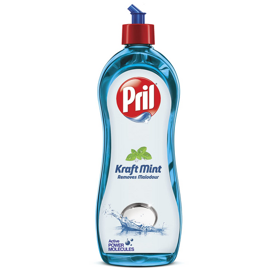 Pril Kraft Mint - Malodour removal specialist 750ml| Suitable for cleaning non-veg cooked utensils or strong smelling food was served|