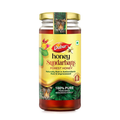 Dabur Honey Sundarbans - 500g | 100% Pure Wild Forest Honey | Raw, Unprocessed Honey | Naturally Rich in Antioxidants