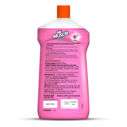 Mr. Muscle Floor Cleaner - Floral Perfection, 1L Bottle