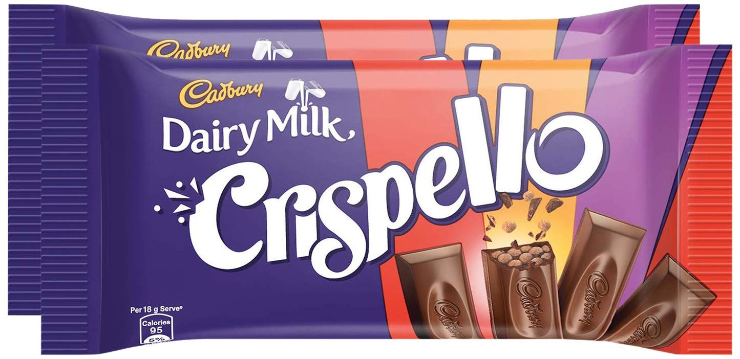 Cadbury Dairy Milk Crispello Chocolate Bar, 35 g - Pack of 15