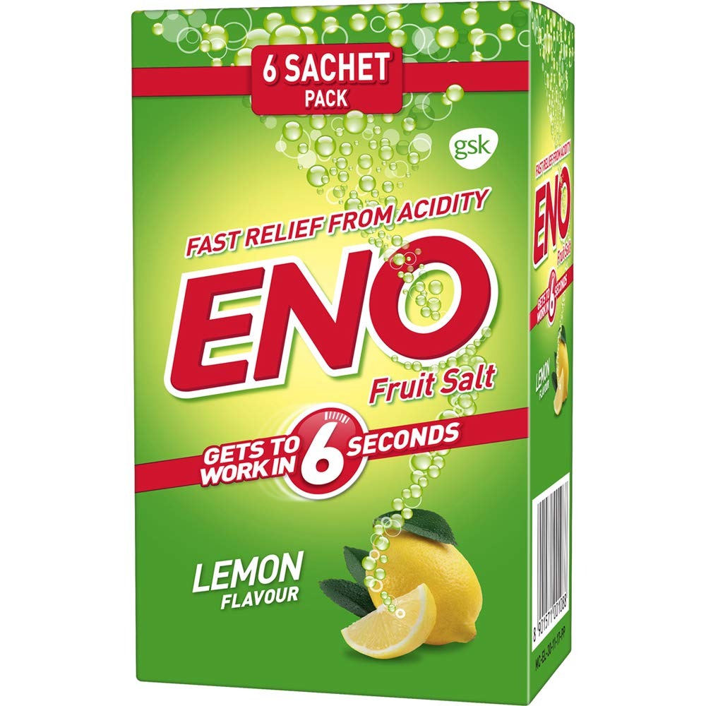 ENO Lemon Multipack Digestive Fruit Salt 30 gm ( Pack of 6 )