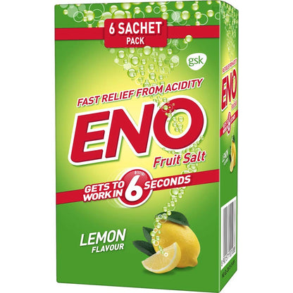 ENO Lemon Multipack Digestive Fruit Salt 30 gm ( Pack of 6 )