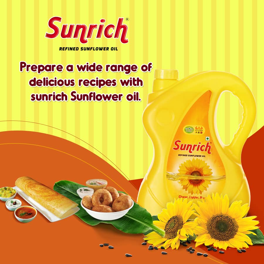 Sunrich Sunflower Oil Jar,5 L