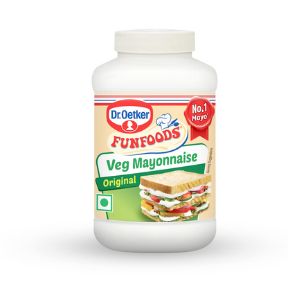 Dr. Oetker FunFoods Veg Mayonnaise, 500 grams, 100% Veg, Trans Fat Free