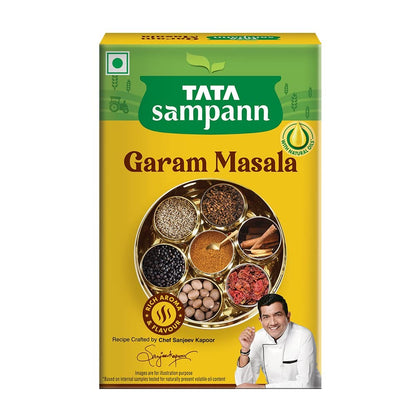 Tata Sampann Garam Masala with Natural Oils, Crafted by Chef Sanjeev Kapoor, 100g