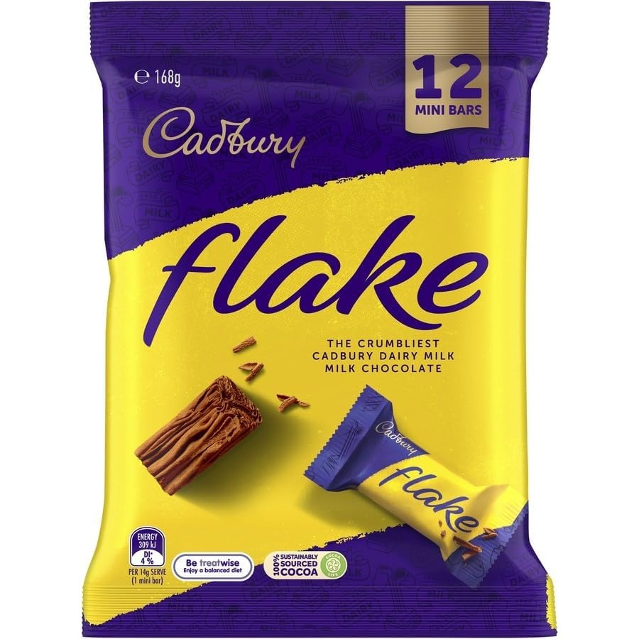 Cadbury Flake The Crumbliest Cadbury Dairy Milk Chocolate With Smooth And Crunchy Delicious Mini Share Pack 168gm