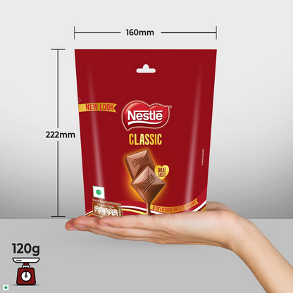 Nestlé Classic Tablet, Rich & Creamy Milk Treat,8 units x 15g, 120g