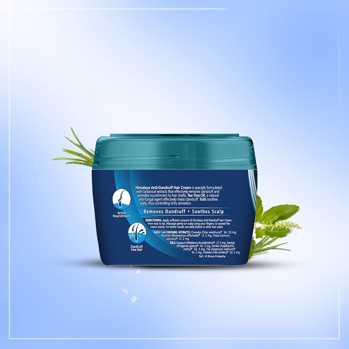 Himalaya Anti-Dandruff Hair Cream | Removes & Prevents Dandruff  | Soothes Scalp | With Tea Tree Oil & Tulsi | For Women & Men | 100ml