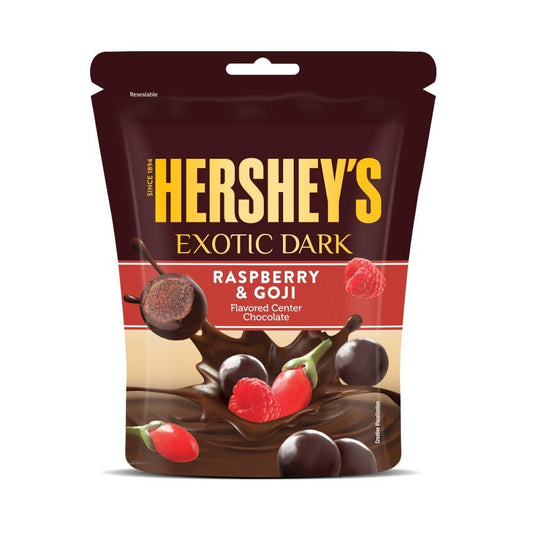 HERSHEY'S Exotic Dark Raspberry &Goji Flavor | Dark Cocoa Rich Chocolates 33.3g