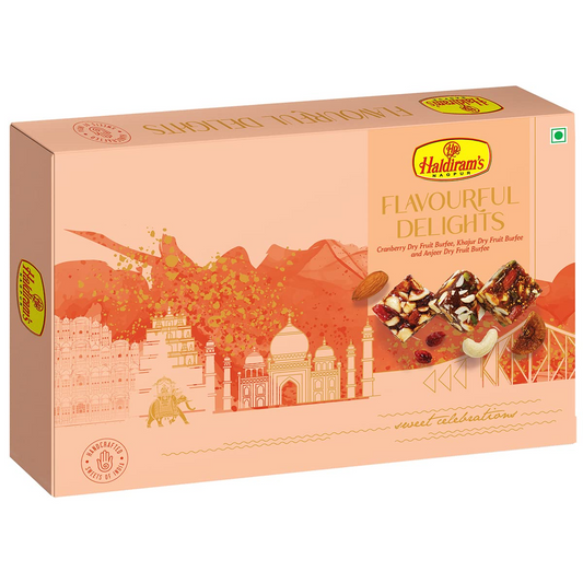 Haldiram's Nagpur Flavourful Delights Assorted Dry Fruit Burfee (500 gm)