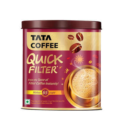 Tata Coffee Quick Filter Tin, 100G, Powder, Coffee, Can