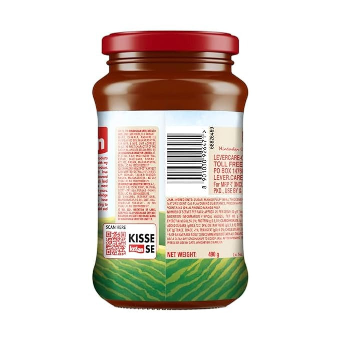 Kissan Mango Jam, 490g Jar