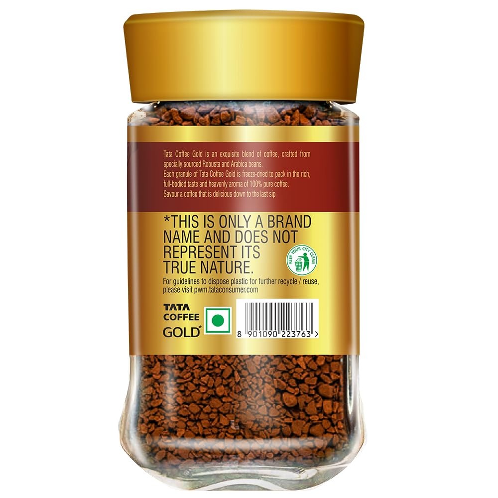 Tata Coffee Gold Original, Instant & Pure Coffee Jar, 50g