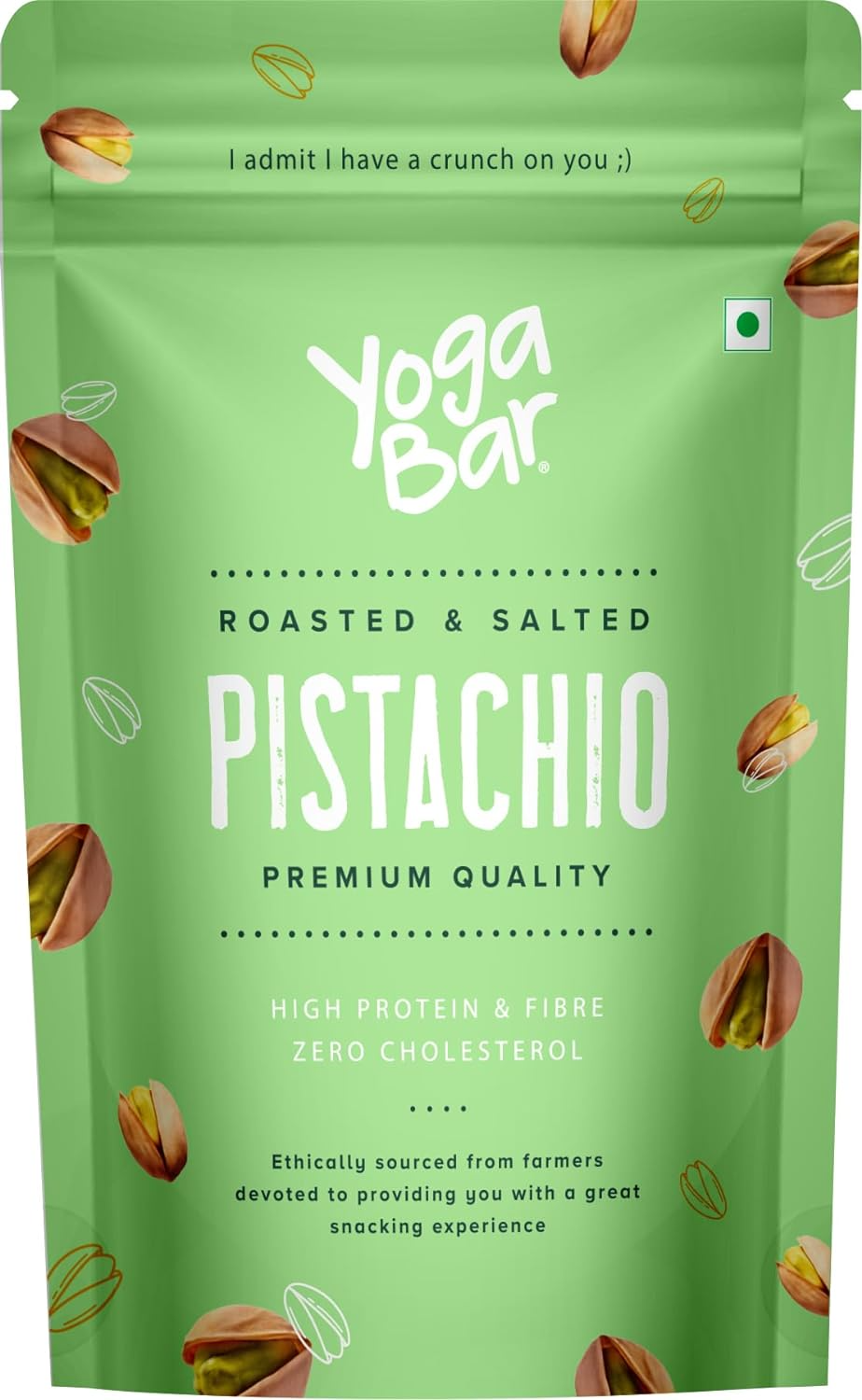 Yogabar Premium Pista 1kg|Roasted Salted Pista|100% Natural Crunchy Pistachios