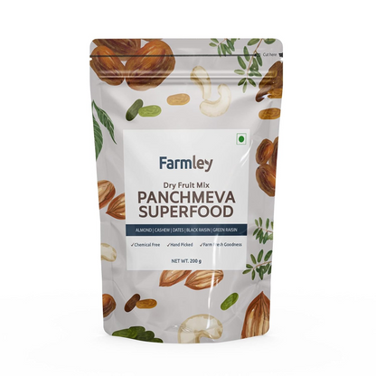 Farmley Panchmeva Mixed Dry Fruits I 405 Gram I Mixed Nuts Healthy Snacks I Reusable Jar