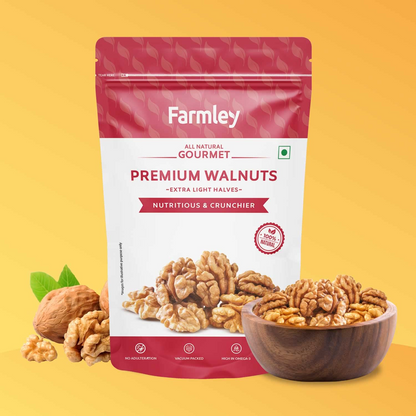 Farmley Chile Walnut Kernel | 200 gram | Walnuts Without Shell, Akhrot, Dry Fruits