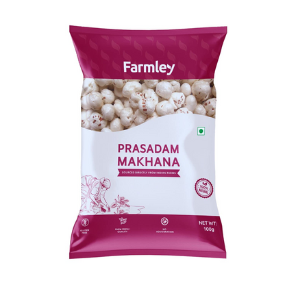 Farmley Prasadam Makhana, Foxnuts I 200g I Natural & Crunchy