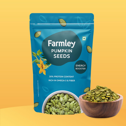 Farmley Pumpkin Seeds I 200g | Pumpkin Seeds for eating | Immunity Booster and Fiber Rich