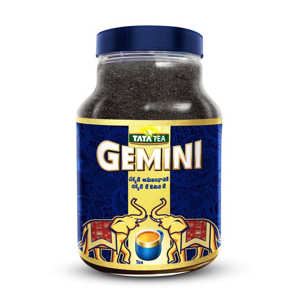 Tata Tea Gemini Black Tea, 1kg, Pet Jar