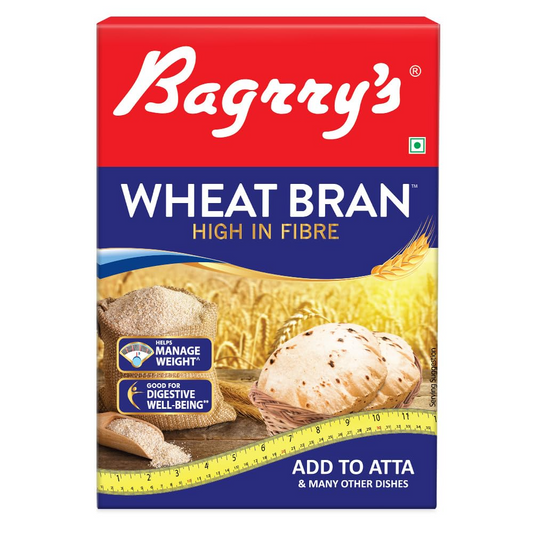 Bagrry's Wheat Bran 500 gm Box| High in Fibre & Protein | Helps Reduce Cholesterol & Manages Weight | Good Digestive Health