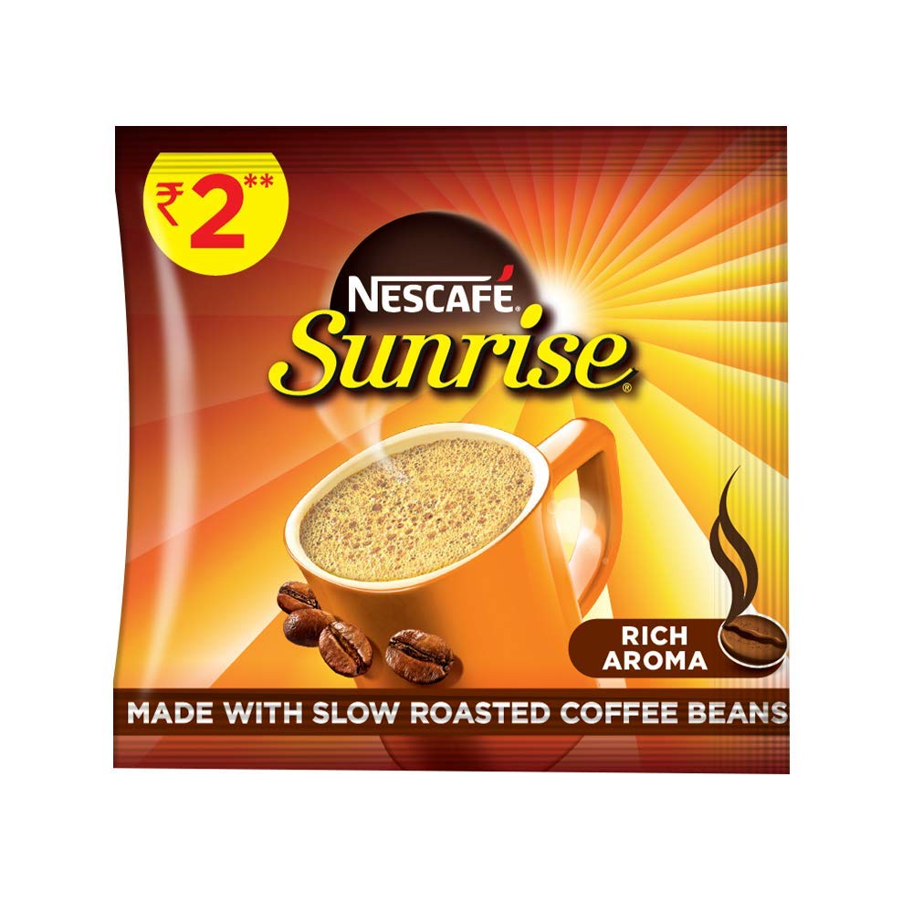 Nescafe Sunrise, 2.2g [Pack of 151 + 5 sachets FREE]