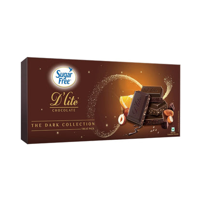 Sugar Free D'lite The Dark Collection Assorted Chocolate Gift Pack, 120 g