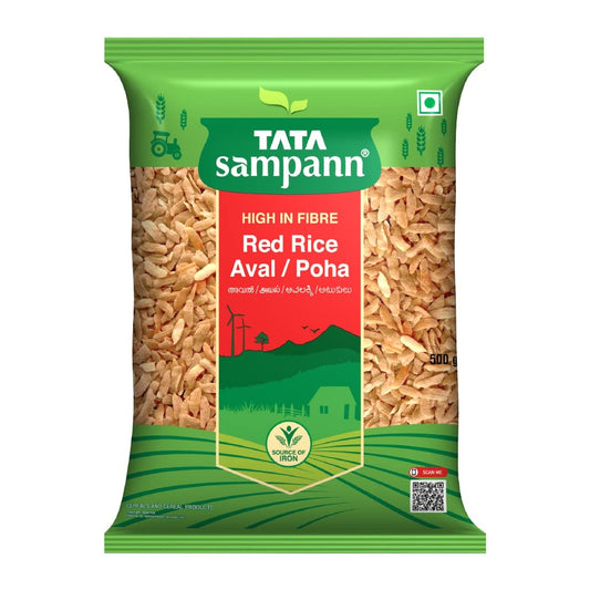 Tata Sampann Thick Red Rice Poha Aval Avalakki, 500g