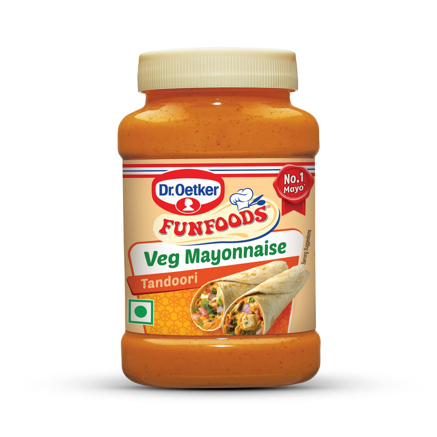 Dr. Oetker FunFoods Veg Mayonnaise Tandoori, 245 grams, 100% Veg