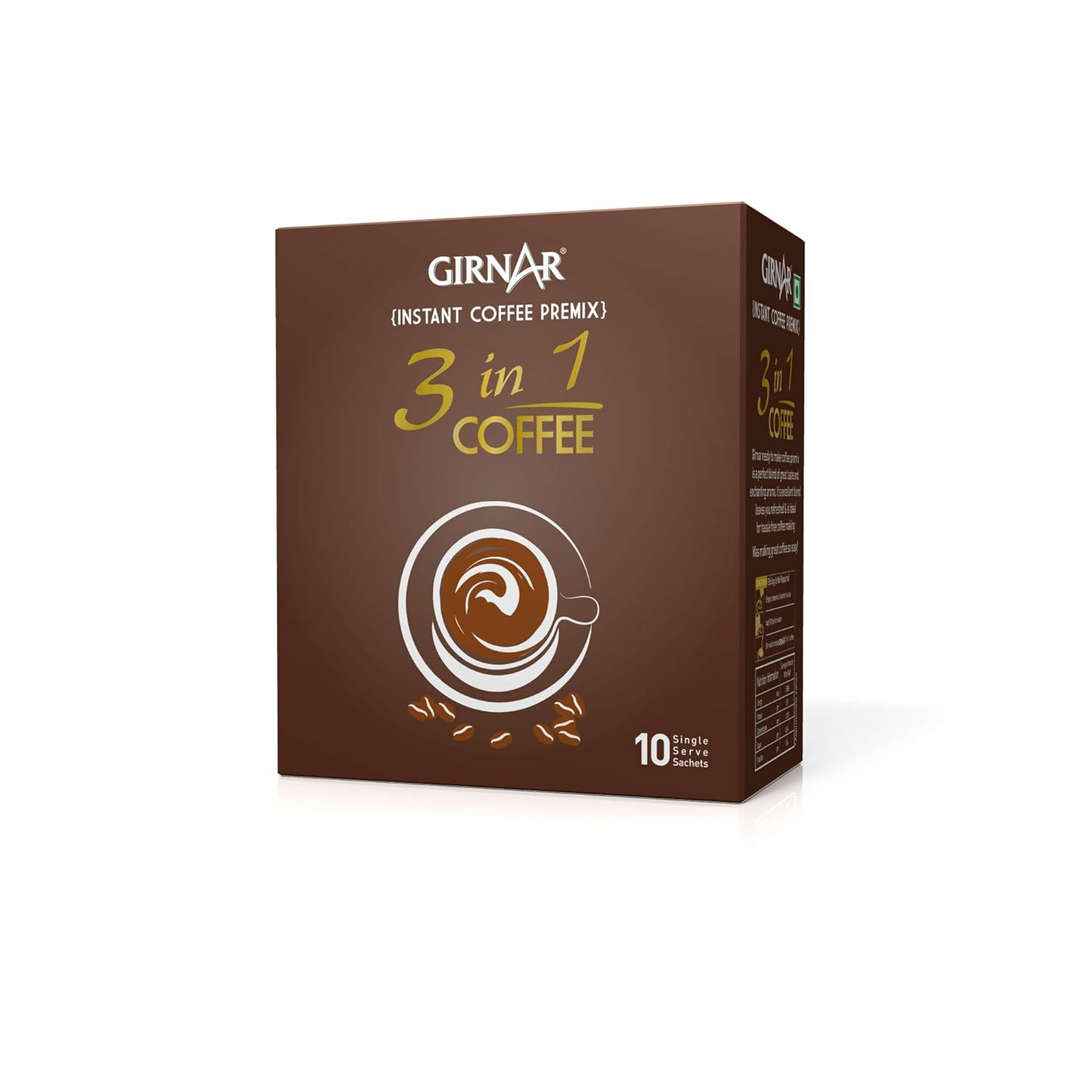 Girnar Instant Premix 3 in 1 Coffee (10 Sachets)