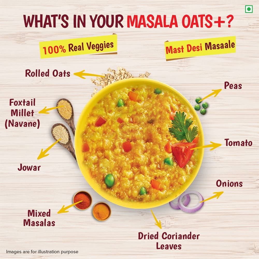 Tata Soulfull Masala Oats + Tomato Twist, 500g