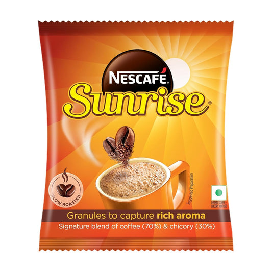 NESCAFE SUNRISE Instant Coffee Powder Pouch| Coffee-Chicory Mix | Rich Taste & Aroma | 50 g