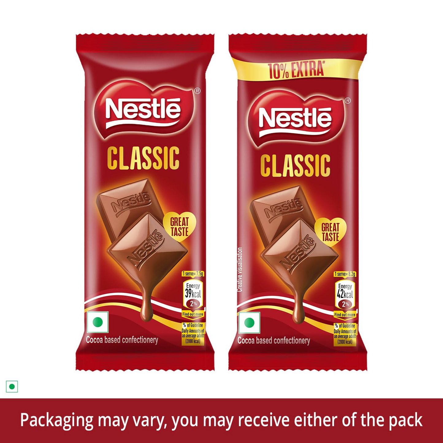 Nestlé Classic Tablet, Rich & Creamy Milk Treat, 30g (Weight may vary upwards)