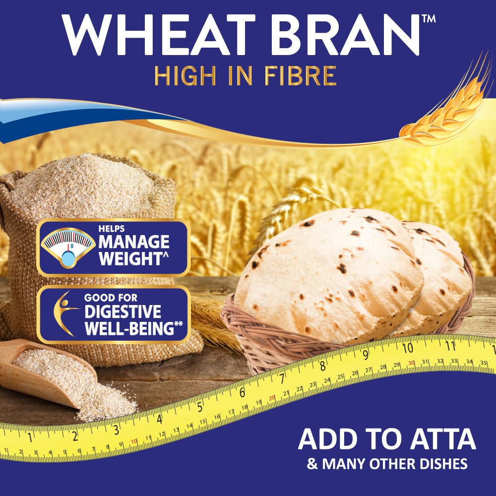 Bagrry's Wheat Bran 500 gm Box| High in Fibre & Protein | Helps Reduce Cholesterol & Manages Weight | Good Digestive Health