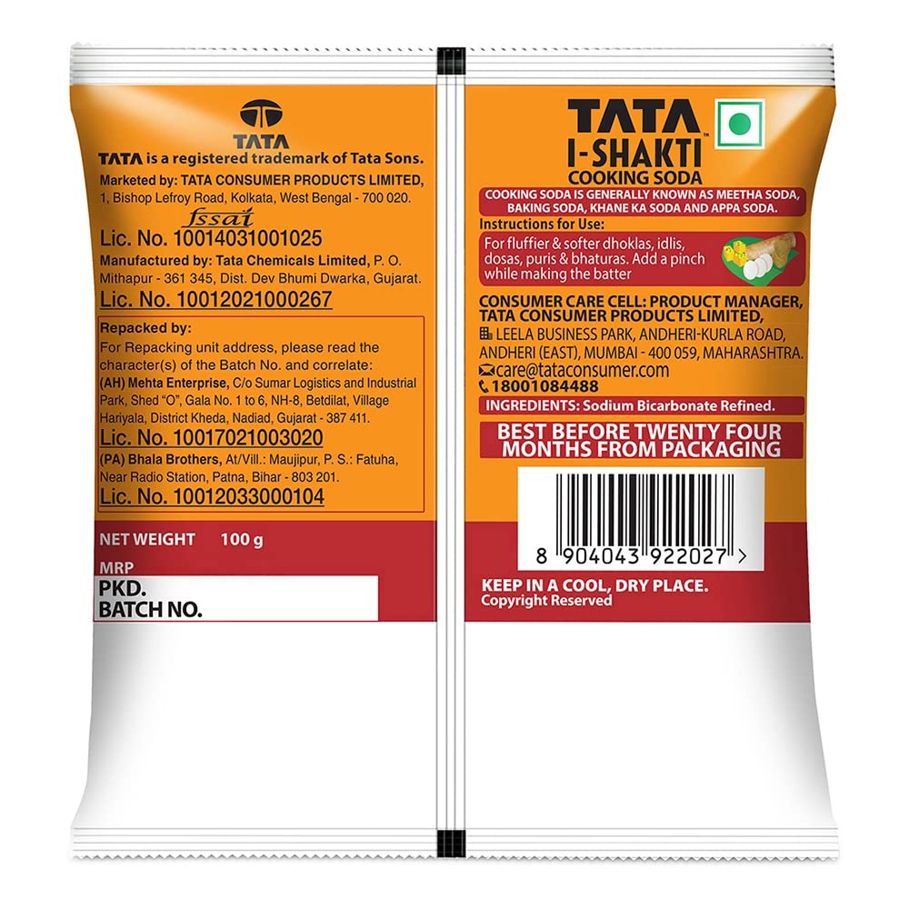 Tata Salt Cooking Soda, 100 g