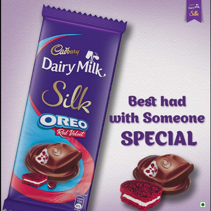 Cadbury Dairy Milk Silk Bubbly Chocolate bar, 120g (Pack of 3) & Dairy Milk Silk Oreo Red Velvet, 130g - Pack of 3