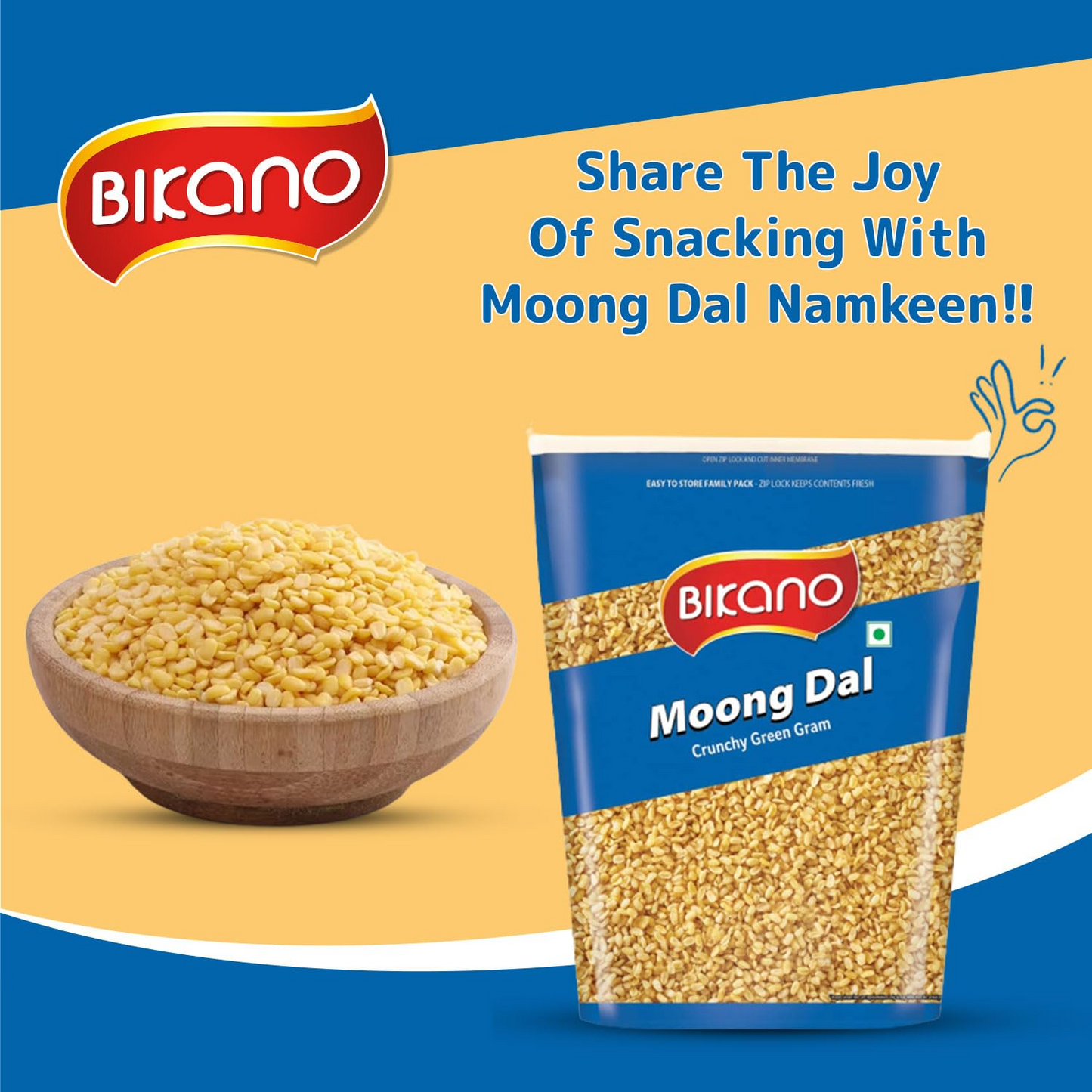 Bikano Moong Dal Salted 1kg