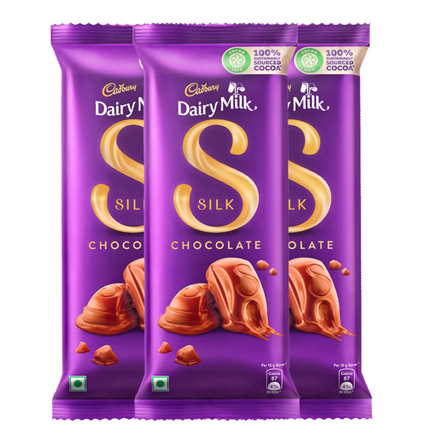 Cadbury Dairy Milk Silk Chocolate Bar| Cadbury Dairy Milk Silk Hazelnut Chocolate Bar, 143 g (Pack of 3)