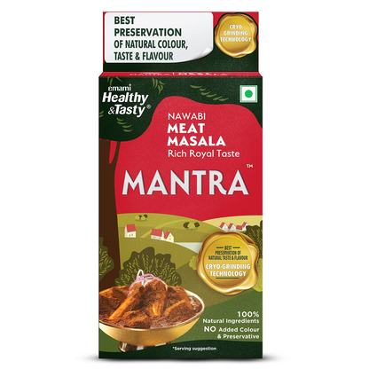 Mantra Nawabi Meat Masala (100g) | Ground Using Cryo Grinding Technology | Retains Maximum Essential Oils | No Added Colour and Preservatives