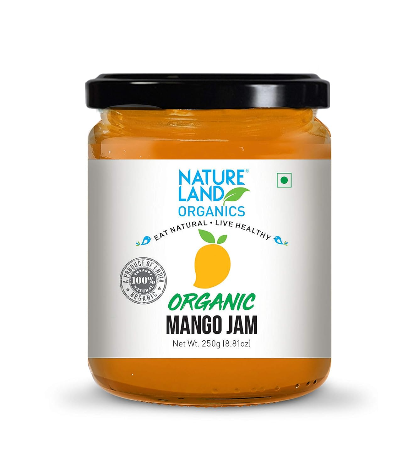 Natureland Organics Mango Jam 250 Gm - Healthy Organic Jams