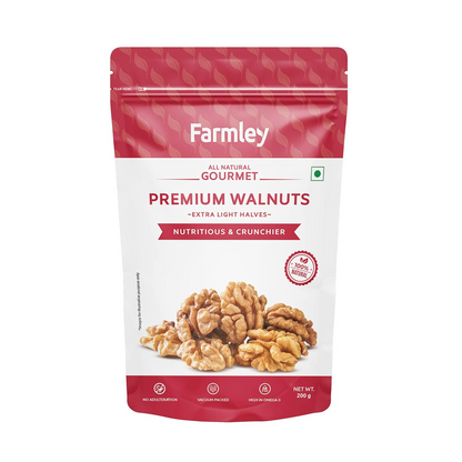 Farmley Chile Walnut Kernel | 200 gram | Walnuts Without Shell, Akhrot, Dry Fruits