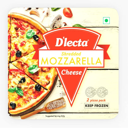 Dlecta Shredded Mozarella Cheese, 140 g