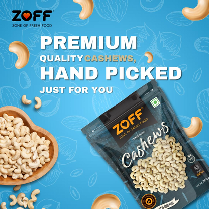 Zoff Premium Mixed Dry Fruits Combo: Almonds, Cashews, and Raisins - 250g Each | Perfect Diwali and Festival Gifts & Hampers | Net weight 750g