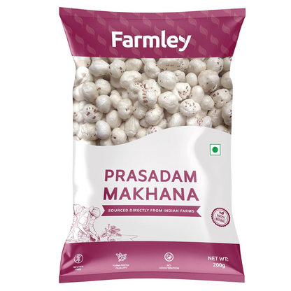 Farmley Prasadam Makhana, Foxnuts I 200g I Natural & Crunchy