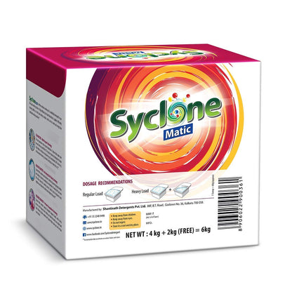 Syclone Matic Front Load Detergent Powder 6 Kg