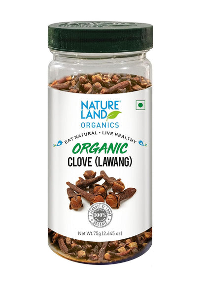 Natureland Organics Clove/Laung 75 gm - Organic Healthy Spices