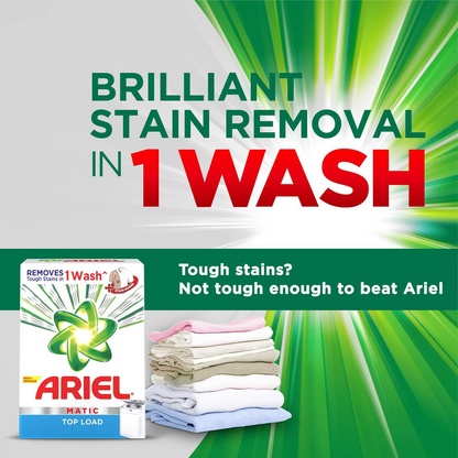 Ariel Matic Top Load Detergent Washing Powder - 1 Kg, Pack of 1