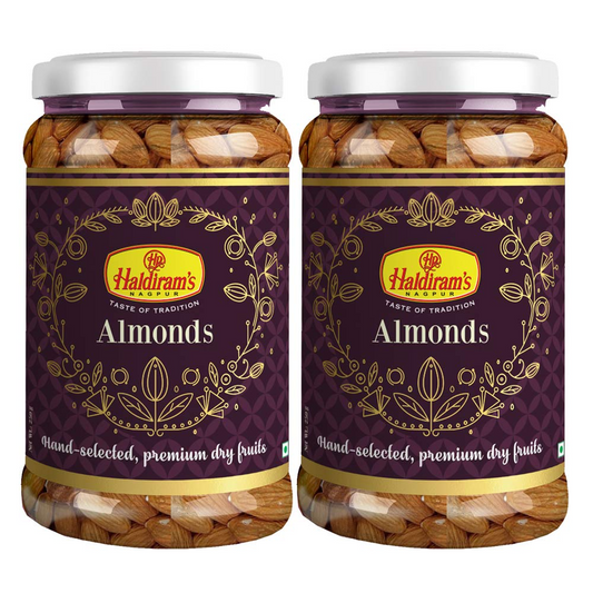 Haldiram's Nagpur Almond Jar (Pack of 2-250 gm each)