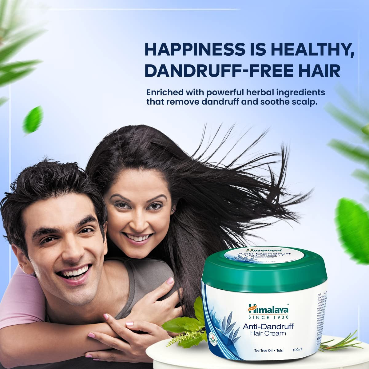 Himalaya Anti-Dandruff Hair Cream| 100ml & Himalaya Pure Hands Deep Cleansing Tulsi and Lemon Pump 250 ml