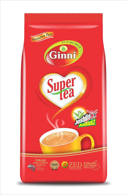 Ginni Super Premium Black Tea - CTC Leaf Tea | 1000gms | Pack of 1 | Granule Form | Farm Fresh | ZED & HACCP Certified